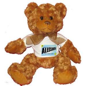  FROM THE LOINS OF MY MOTHER COMES ALESSANDRA Plush Teddy 