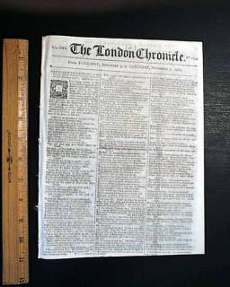Early NEW HAVEN Connecticut New England America 1767 Newspaper w 