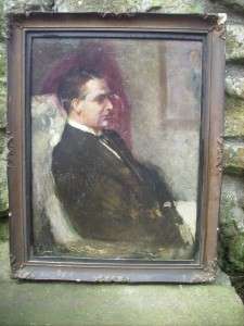 IMPORTANT AMERICAN 1920s Society Gentleman Portrait  