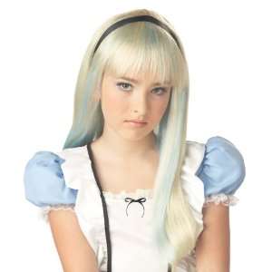  Childs Blonde Alice in Wonderland Wig 