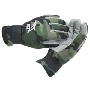   spear fishing gloves with amara palm   Green