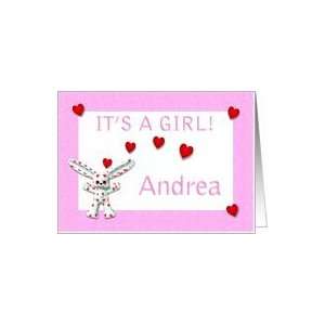  Andreas Birth Announcement (girl) Card Health & Personal 