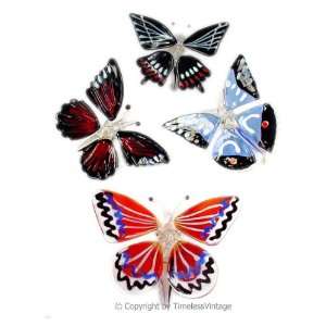   Glass Butterfly Christmas Ornament / Suncatchers