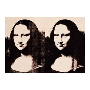 Andy Warhol 28W by 22H  Double Mona Lisa, 1963 CANVAS Edge #2 1 1 