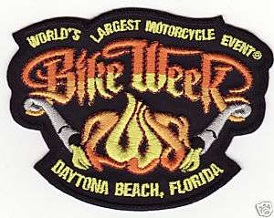 New 2008 Official Daytona Bike Week Motorcycle Patch  