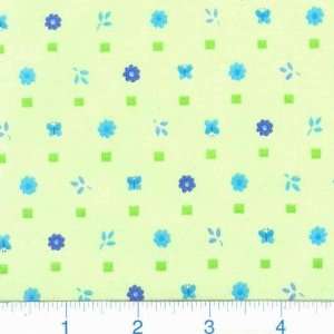  60 Wide Spandex Jersey Knit Posies Lime Fabric By The 