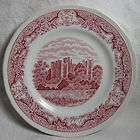 royal swan historic castles pink bread plate s expedited shipping 
