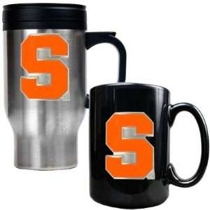  NCAA Stainless Steel Travel Mug and Ceramic Mug Set Team 
