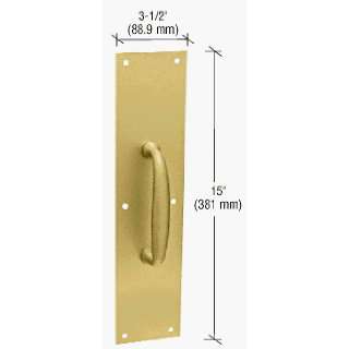  CRL 3 1/2 x 15 Polished Brass Pull Plate