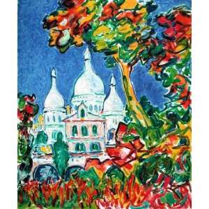  Le Sacre Coeur de Montmartre by Armand Bouvier, 23x30