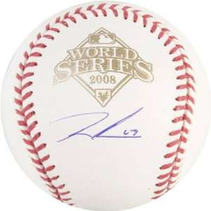  Ryan Madson Autographed Baseball  Details 2008 World Series 