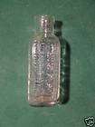 Antique Chas E Hires Clear Glass Root Beer Syrup Bottle