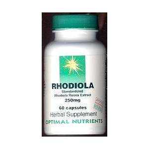  Optimal Nutrients   Rhodiola Rosea 250mg 60 Capsules 