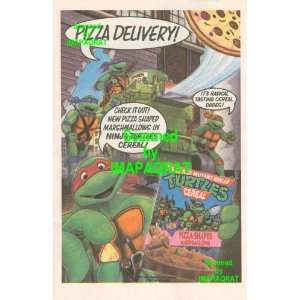   Pizza Shaped marshmallows Pizza Delivery Great Original 1991 Print
