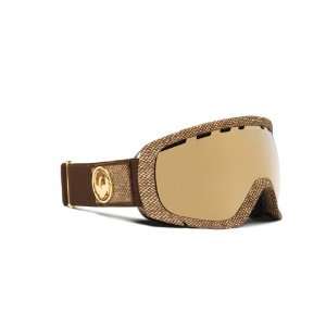 DRAGON SNOWBOARD GOGGLES ROGUE TWEED GOLD ION ASIAN FIT 