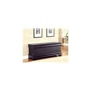  Coaster Louis Philippe Style Cedar Chest in Black Framed 