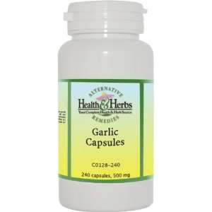  Alternative Health & Herbs Remedies Garlic Capsules, 240 