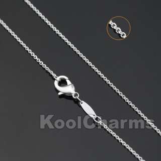 Wholesale Silver 1mm Rolo chain Necklace 16 24 inch  