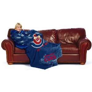   Cubs Blanket with Sleeve   Baseball Fleece Comfy Throw