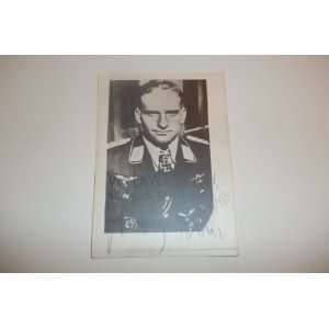  Hans Ulrich Rudel Signed Postcard Luftwaffe Everything 