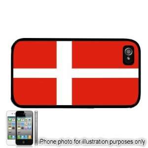 Denmark Danish Flag Apple iPhone 4 4S Case Cover Black
