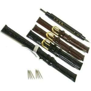  4 Leather Watch Band Deployment Buckle Spring Bar Tool 