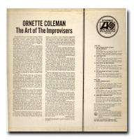 ORNETTE COLEMAN~ART OF IMPROVISERS~ORIG 1961 JAZZ LP  
