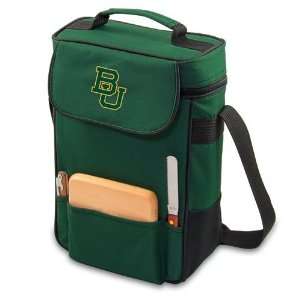  Baylor Bears Duet Style Wine and Cheese Tote (Hunter Green 