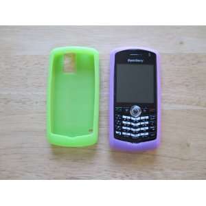  Brand New Blackberry 8100 Magenta and Green Skin Case 