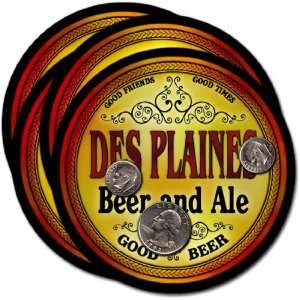  Des Plaines, IL Beer & Ale Coasters   4pk 