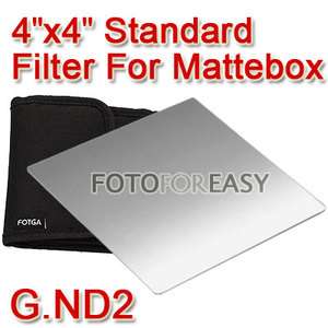 NEW FOTGA 4 X4 Neutral Density Gradual ND2 ND filter for Matte box 