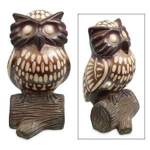  Ceramic statuette, Spotted Owl