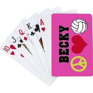  Devora Designs   Playing Cards (Peace Love and Volleyball 