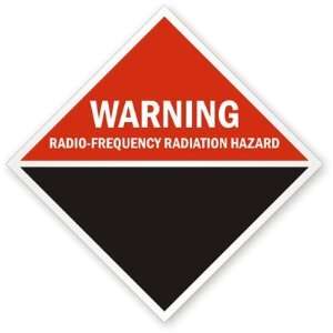  Warning Radio Frequency Radiation Hazard Reflect Adhesive 