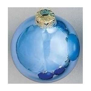   Baby Blue Glass Ball Christmas Ornaments 1.5 #27561