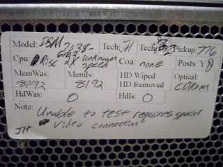 IBM 7038 6m2 pSeries 650 RS6000 2*Risc CPUs 8GB RAM  