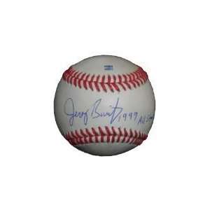  Jeromy Burnitz Autographed ROLB Baseball with 1999 All 