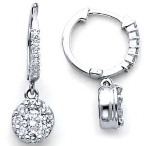  18K GoldenMine Diamond Earrings .67ctw Jewelry