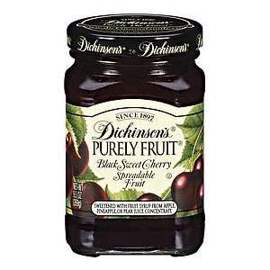 Dickinsons Purely Fruit, Black Sweet Cherry, 9.5 oz (Pack of 3 