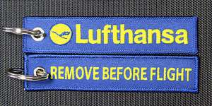 LUFTHANSA German Airline Deutsche LH Remove Before Flight style 