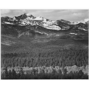  Ansel Adams Poster   Rocky Mountain National Park Colorado 