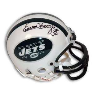  Emerson Boozer New York Jets Autographed Mini Helmet 