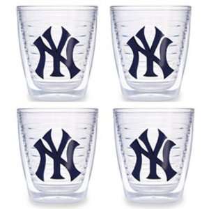 New York Yankees (NY) Set of FOUR 12 oz. Tervis Tumblers  