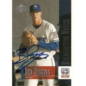  Ben Diggins Signed 2001 UD Minor League Card Dodgers 