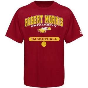  NCAA Russell Robert Morris Eagles Red Basketball T shirt 