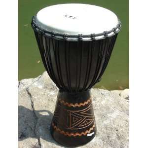  24X12 Djembe Drum Line Carved Hand Drum Musical 