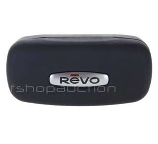 REVO RE 4041 03 ABYSS POLARIZED Black Mens Sunglasses + Hard Case Set 