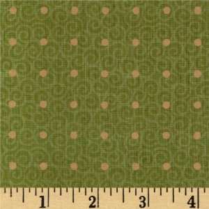  44 Wide Building Blocks Swirly Dots Lime Fabric By The 