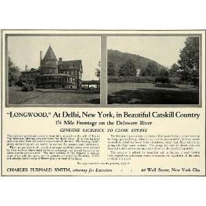 1929 Ad Longwood Estate Catskill Delhi New York Charles 