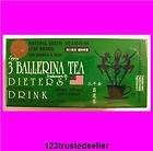AUTHENTIC 3 BALLERINA TEA DIETERS DRINK EXTRA STRENGTH 1 BOX(18 BAGS)